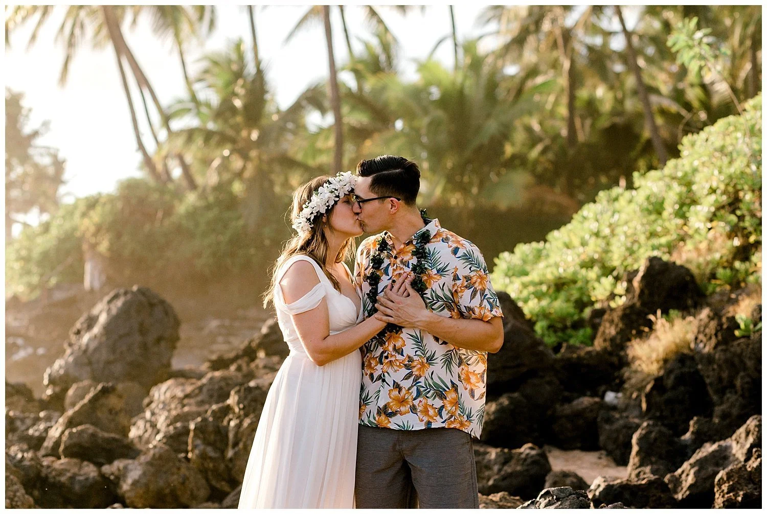 Whimsical Elopement at Paipu Beach, Maui 