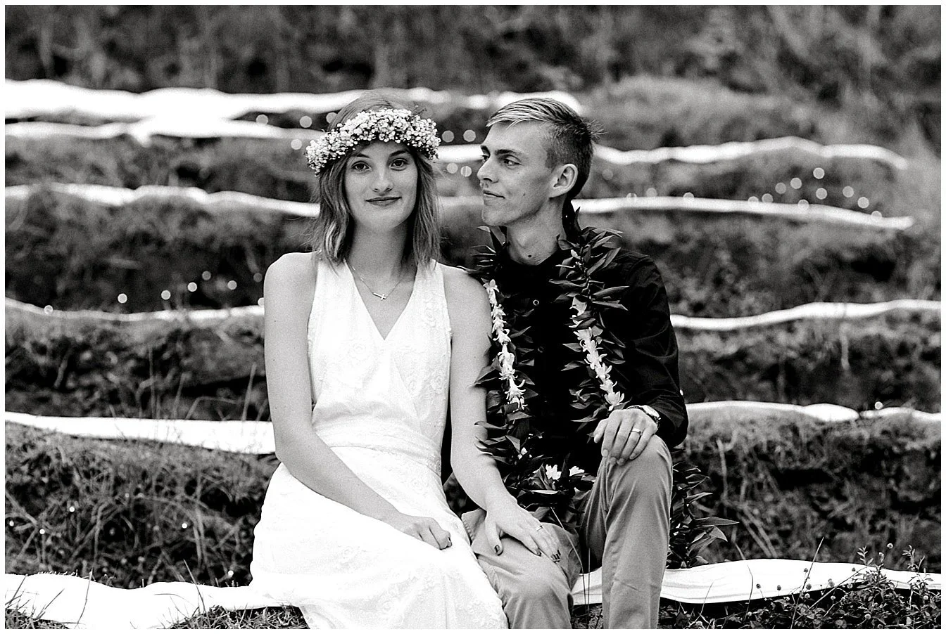Maui Wedding Couple at UpCountry Maui Wedding