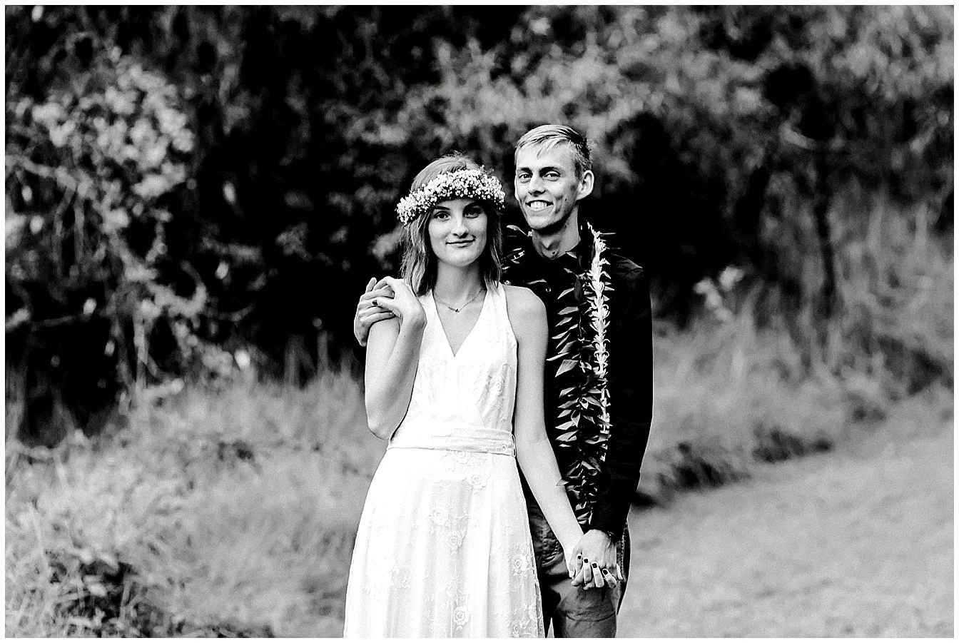 Maui bride and groom at Maui wedding