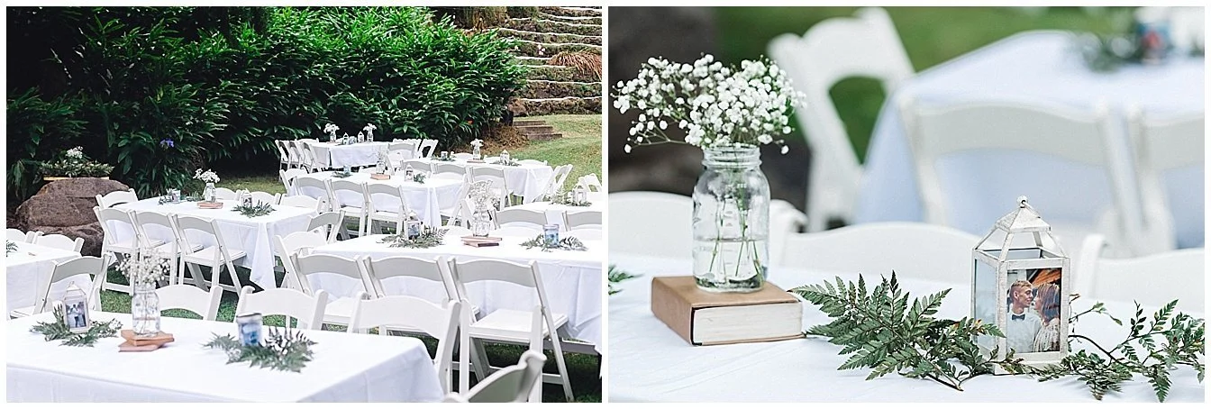 Maui Upcountry wedding reception details