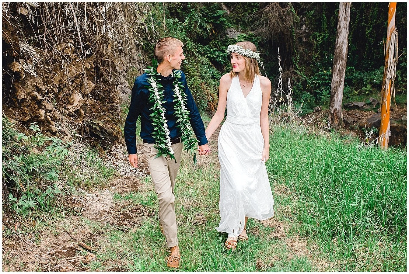 Maui Bride and Groom making entrance