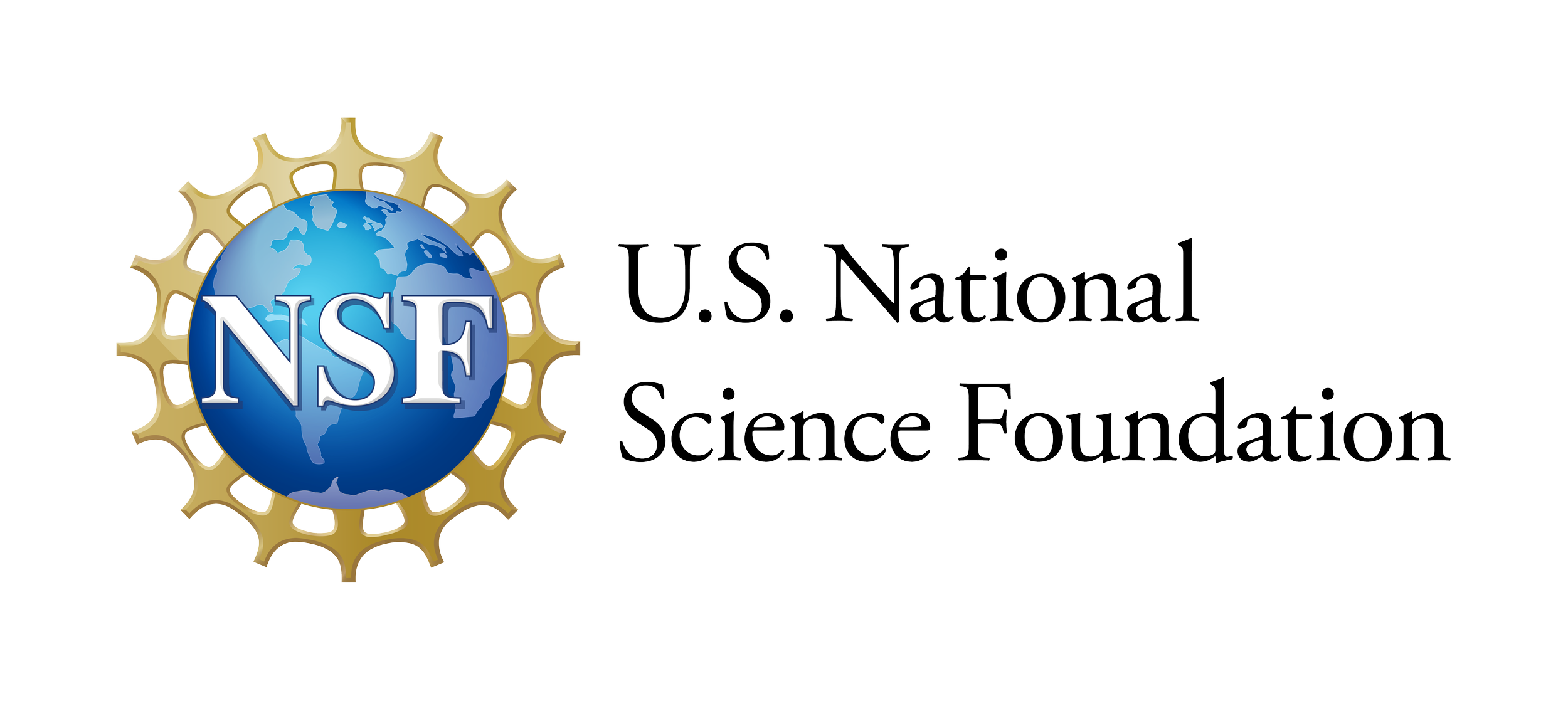 U.S. National Science Foundation logo with a globe and a gear surrounding it.