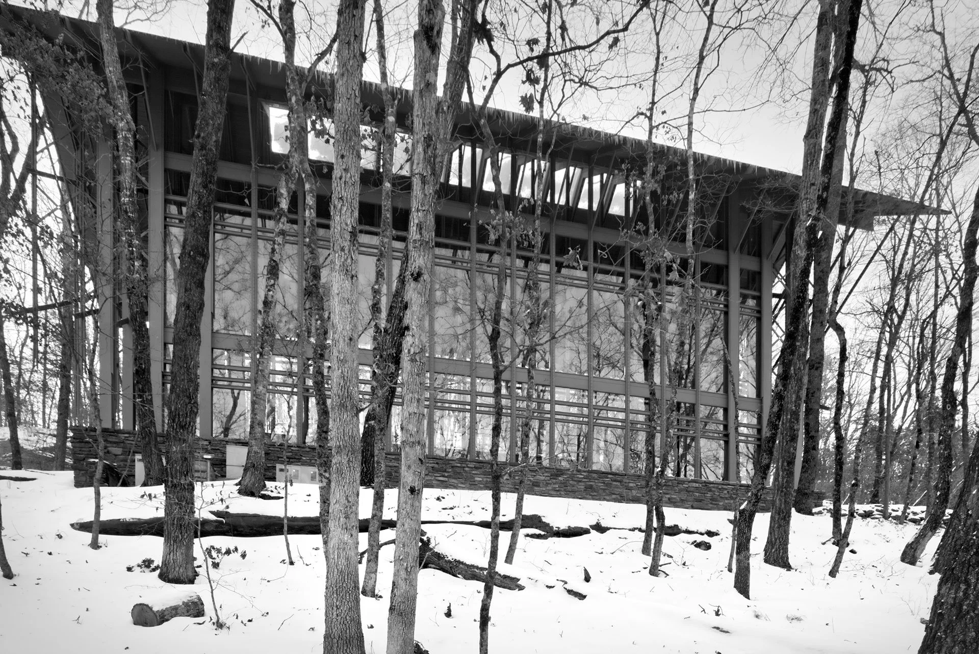 Black and white shot in the show