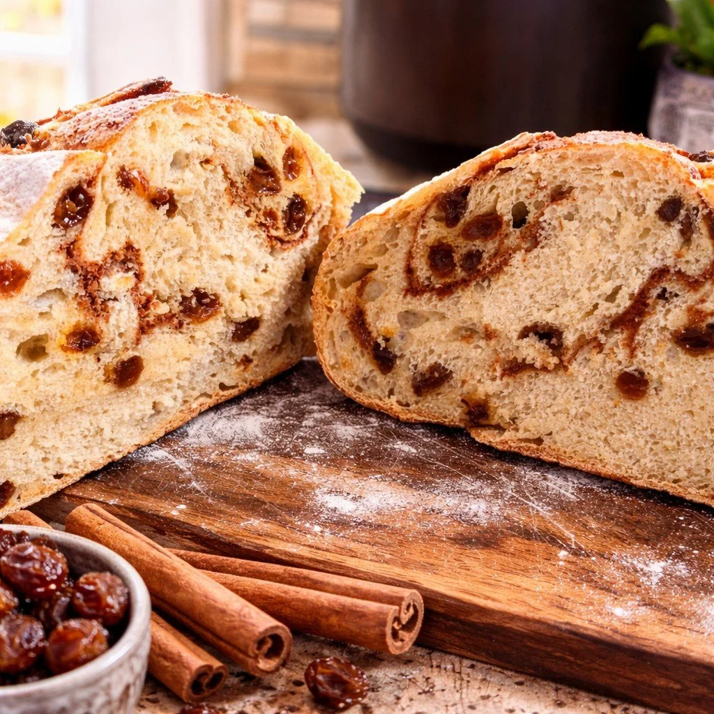 Cinnamon Raisin Sourdough Loaf