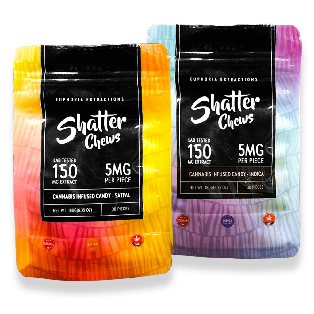 Euphoria Extracts Shatter Chews - 150mg (Indica or Sativa)