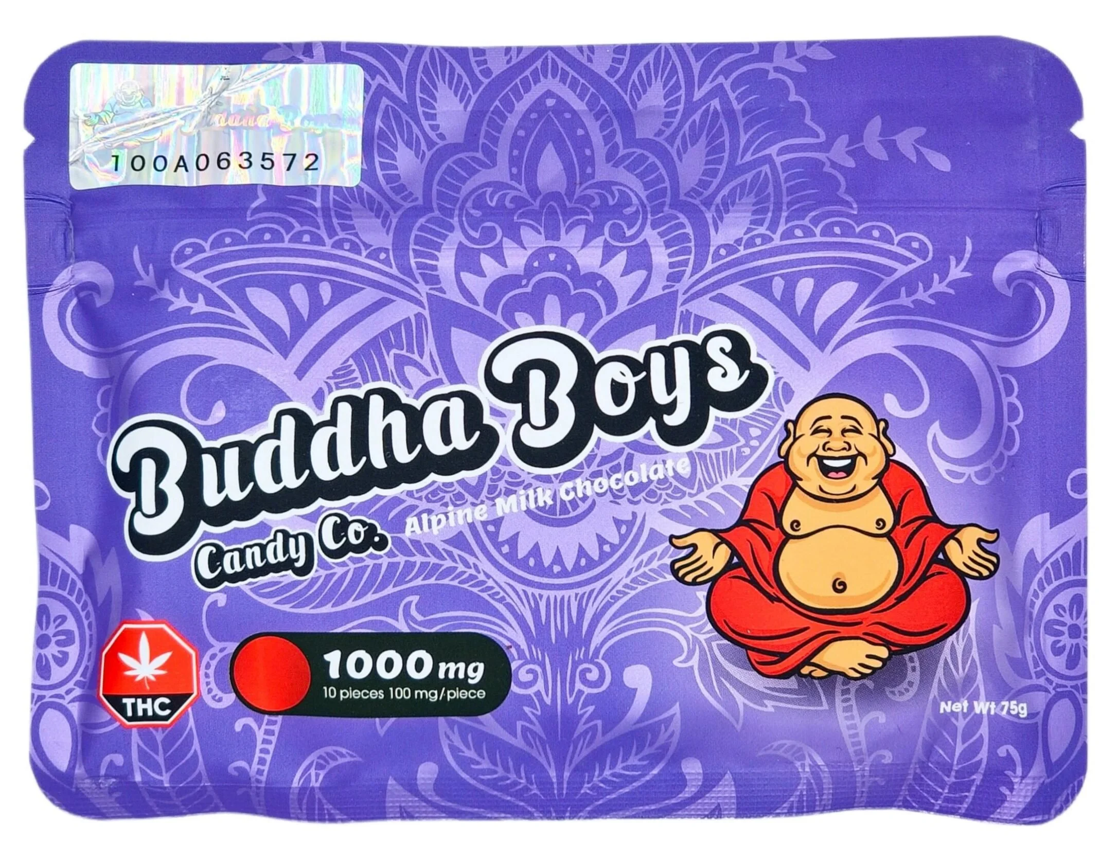 Buddha Boys Alpine Milk Chocolate 1000mg