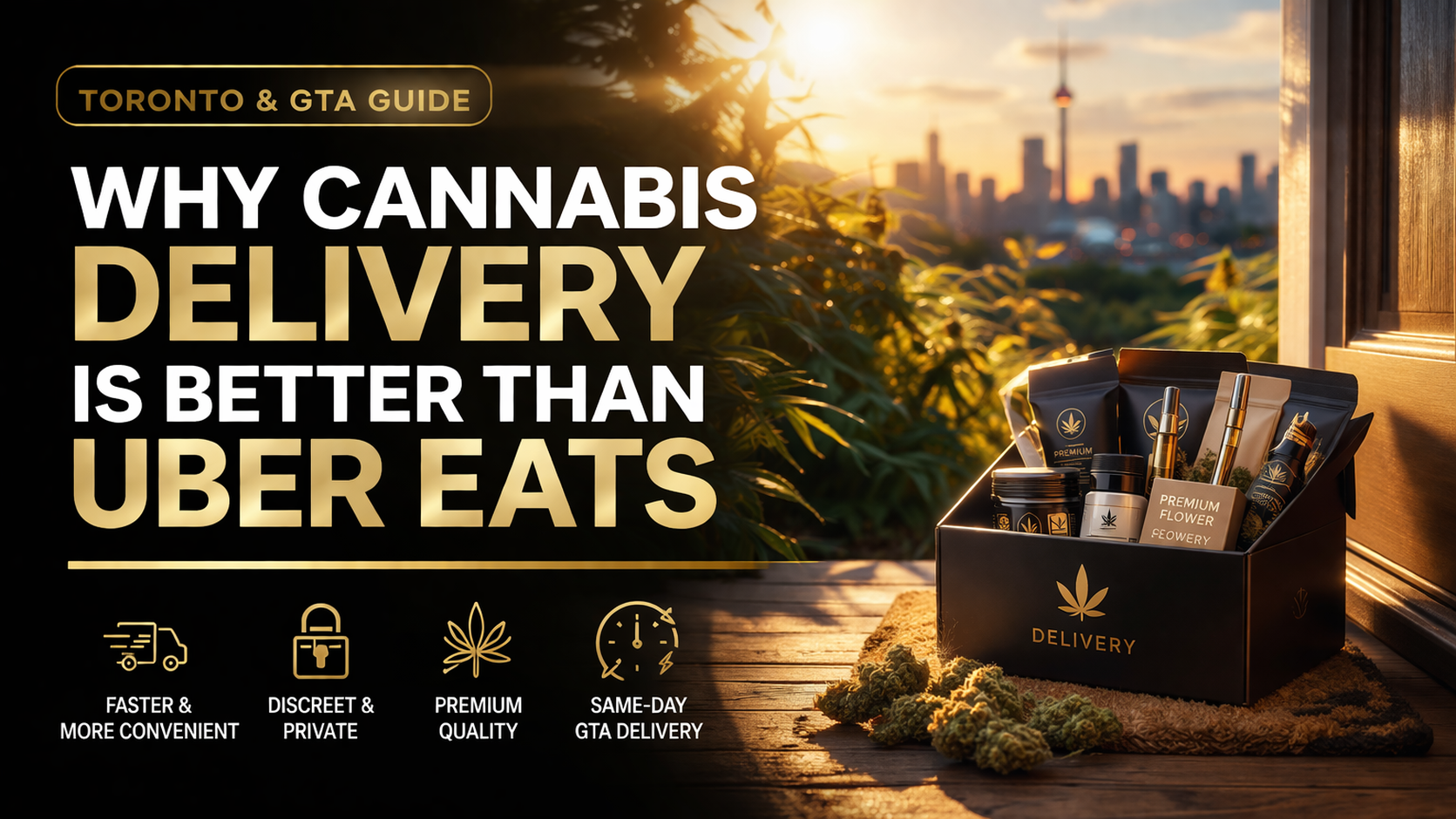 Cannabis Delivery in Toronto &amp; GTA: Why It’s Better Than Going In-Store