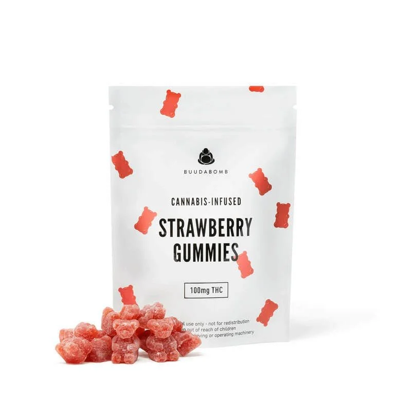 Gummies Strawberry 100mg - BuudaBomb