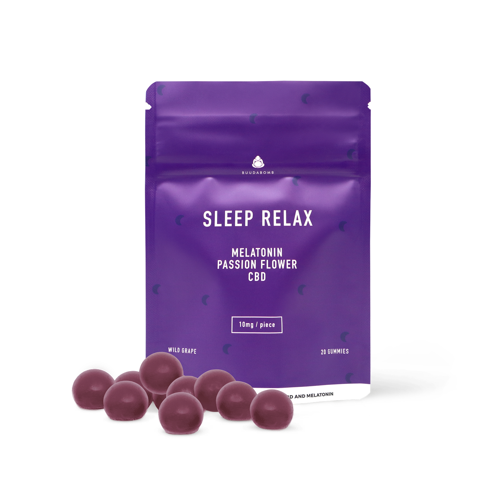 Buudabomb Sleep Gummies Wild Grape (20 Pack)