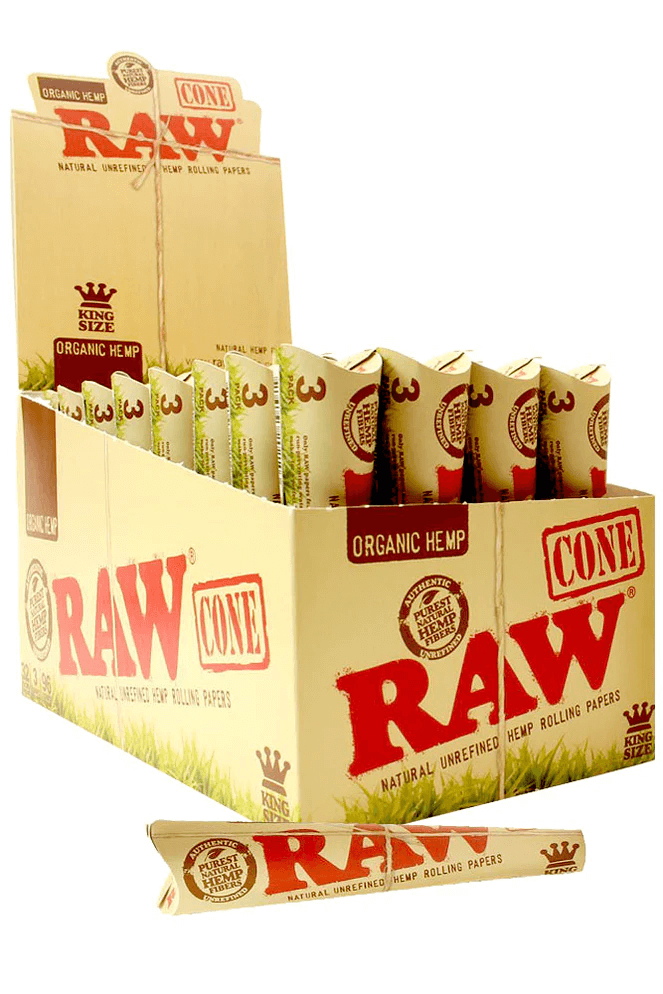Raw organic Cone King Size Pre-rolled Cone (3 Pack)