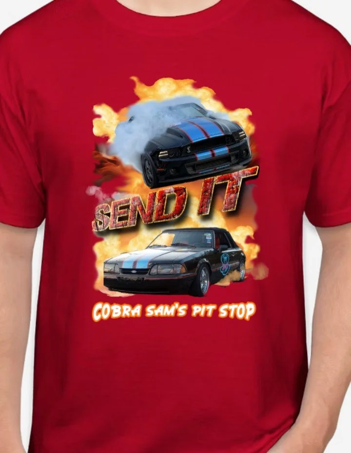 Send IT Car Flames Tee