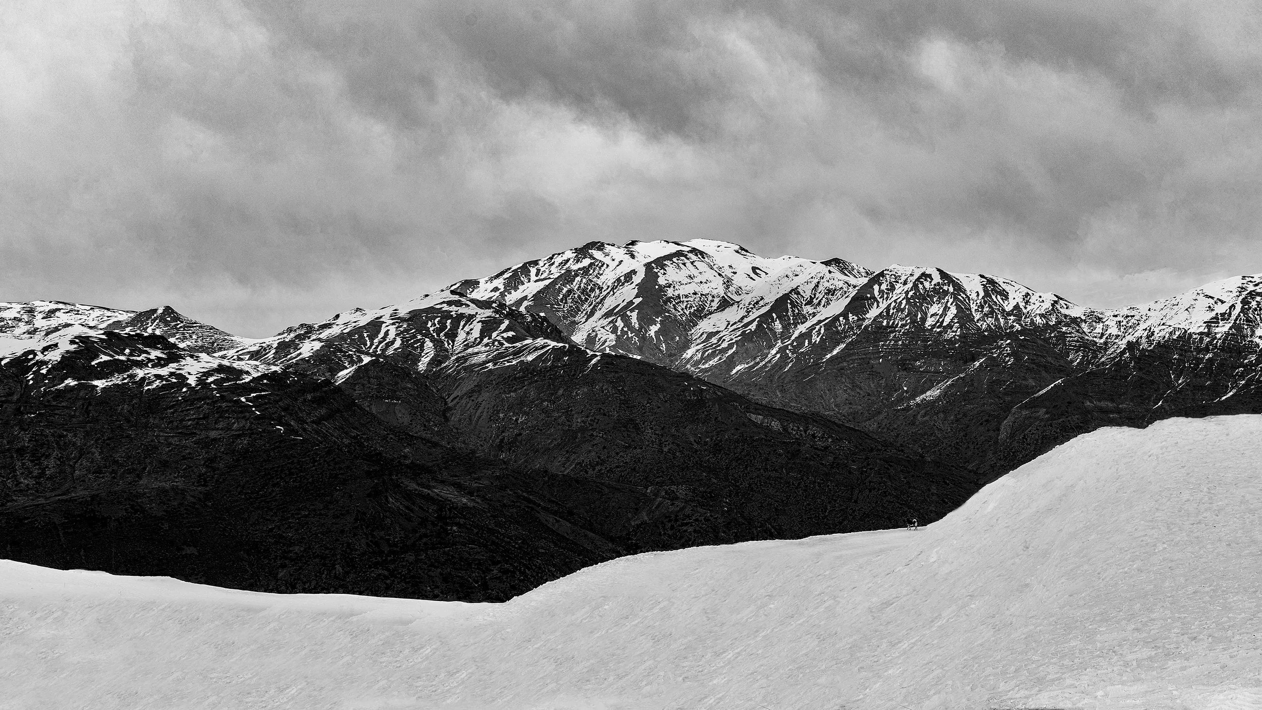 Série Nazca: a Cordilheira dos Andes em preto e branco
