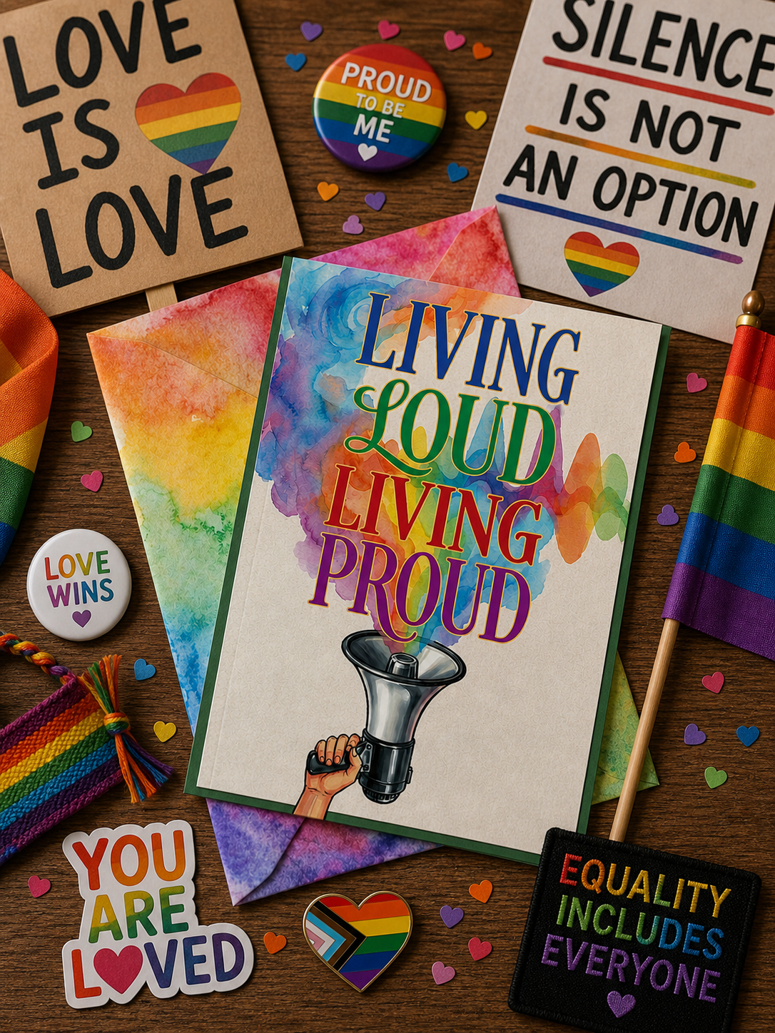 Greeting Card — "Loud & Proud" Pride Card / Coming Out Support