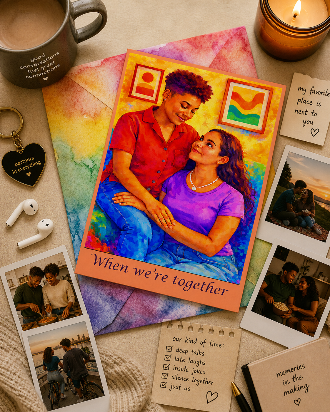 Greeting Card — "To the Moon and Back" Romantic Anniversary Card