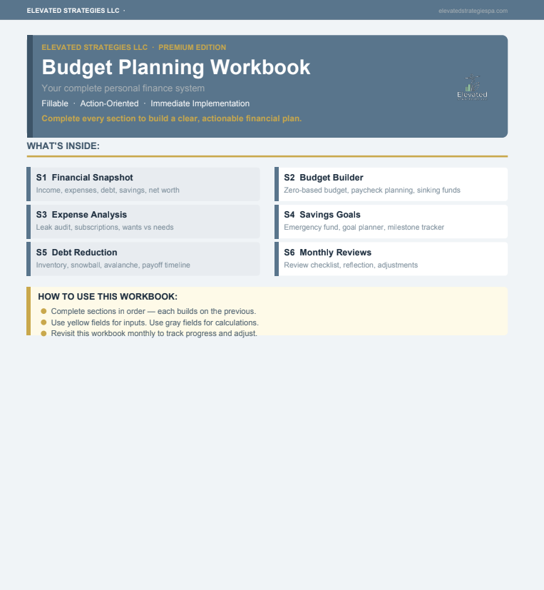 Budget Planning Workbook