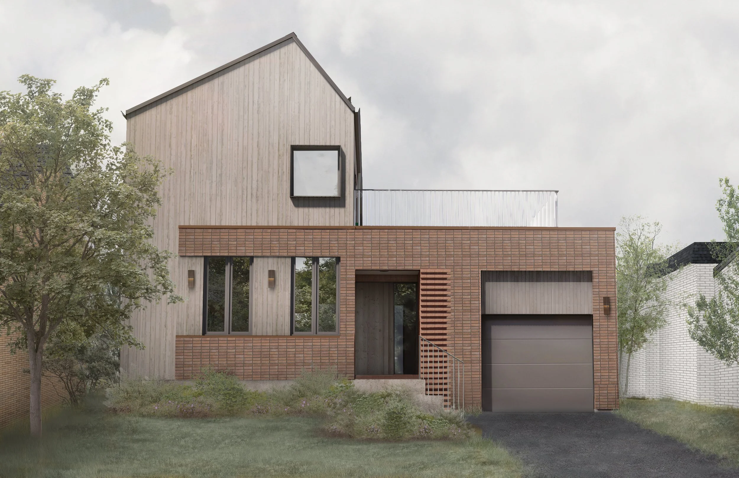 Custom House Design urban lot downtown Sudbury