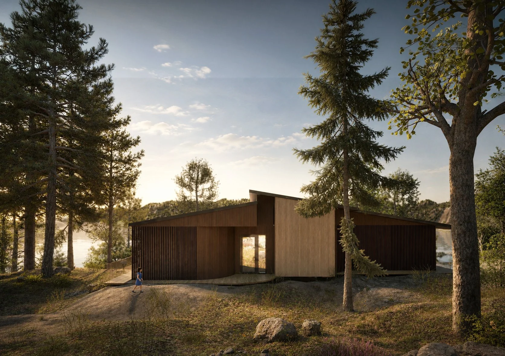 Ontario modern camp or cottage build kit for sale.
