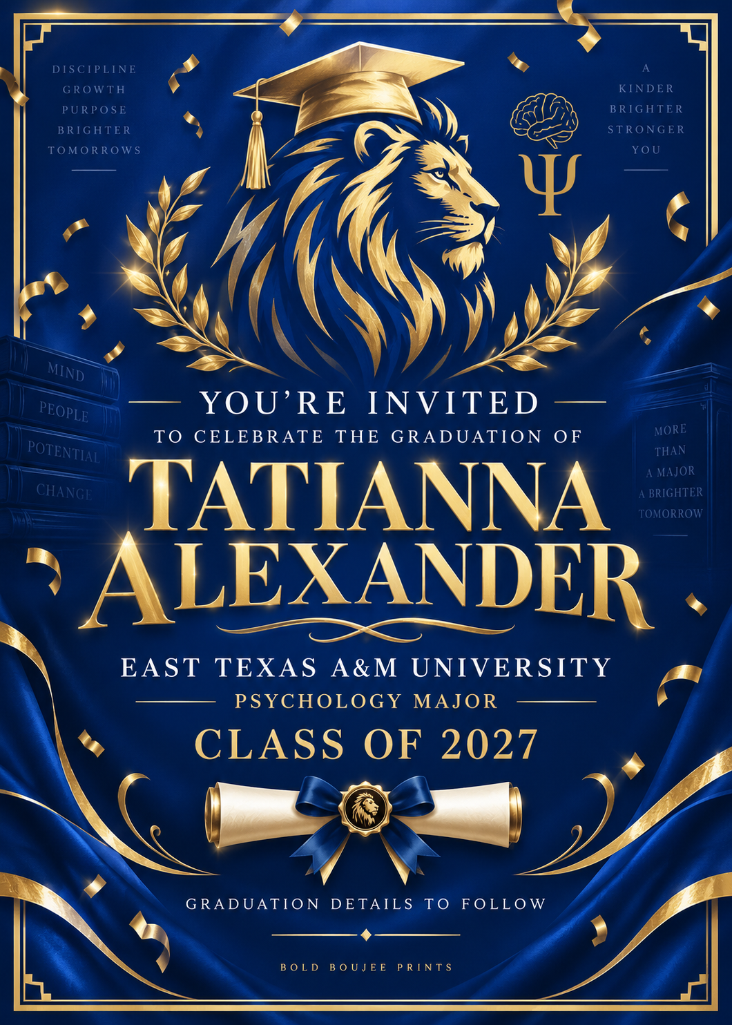Custom Digital Graduation Invitation