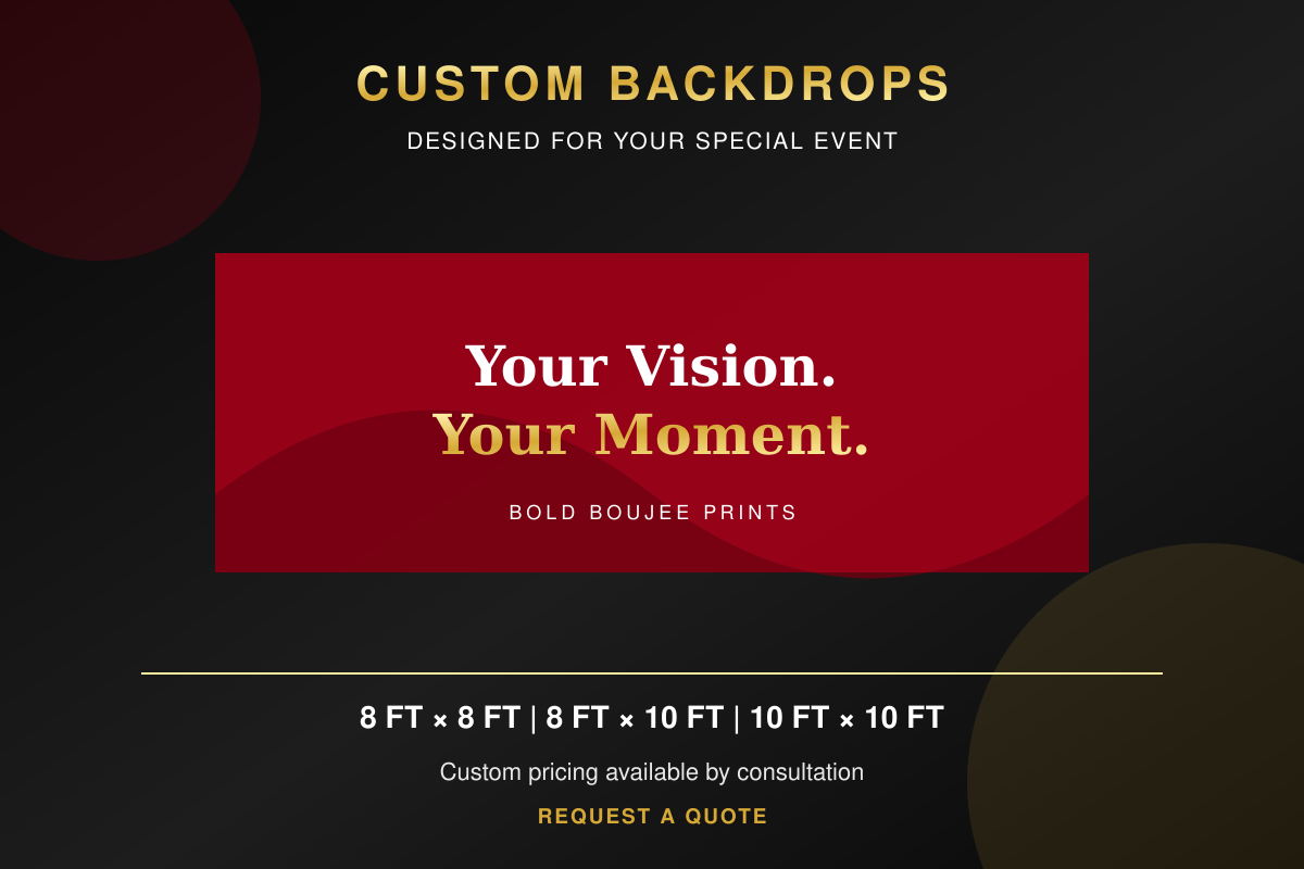 Custom Backdrop