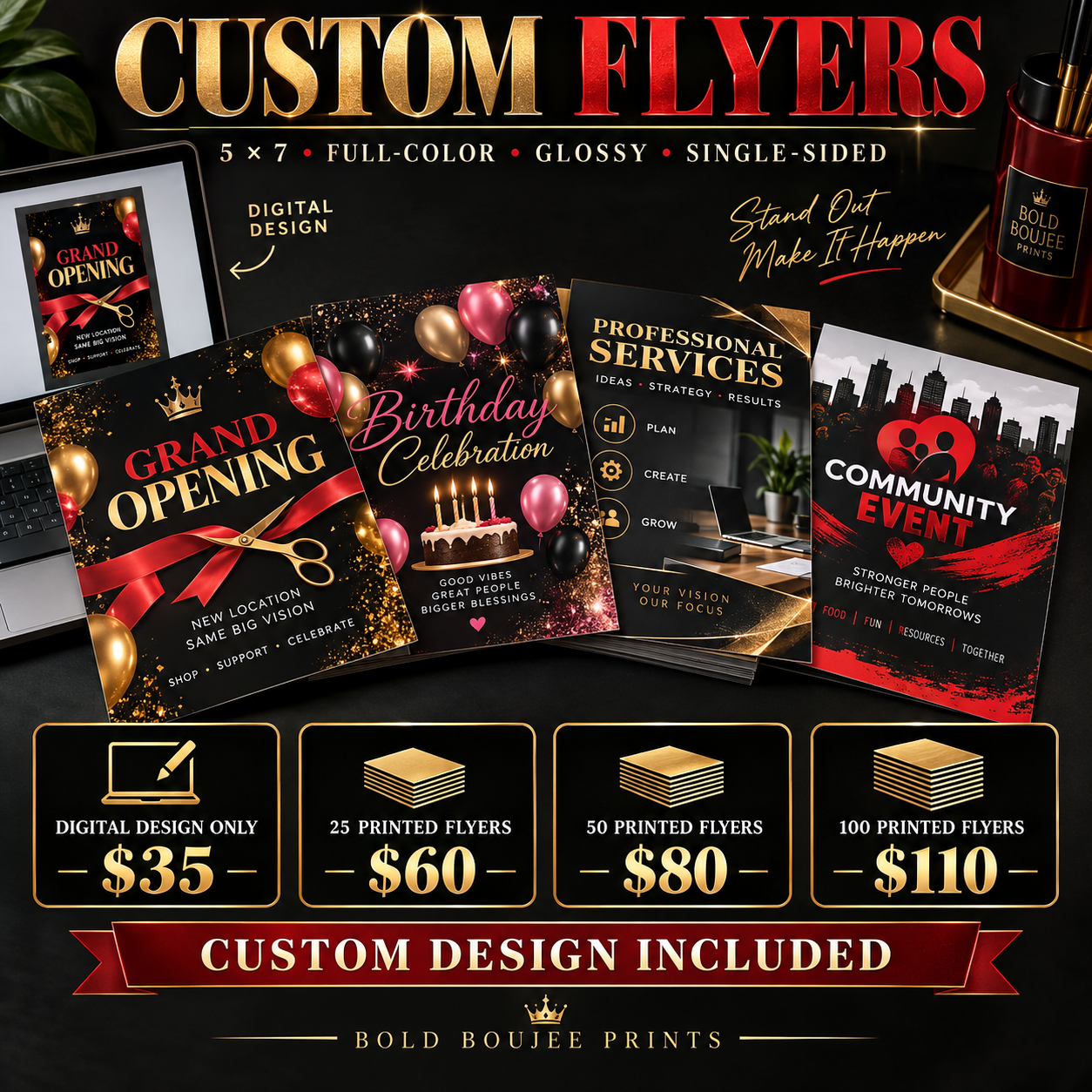 Custom Flyers- Digital & Printed