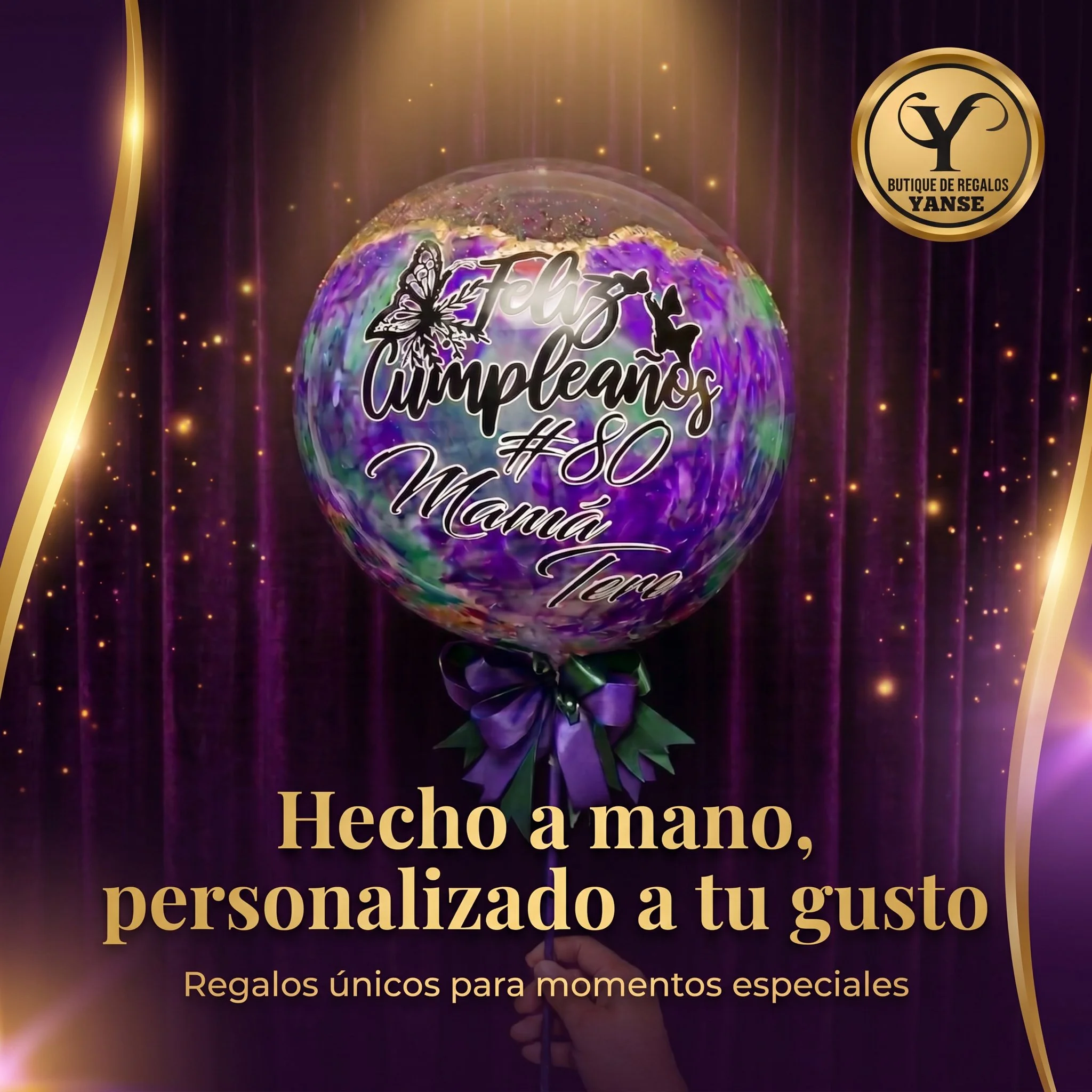 Globo Personalizado Hecho a Mano