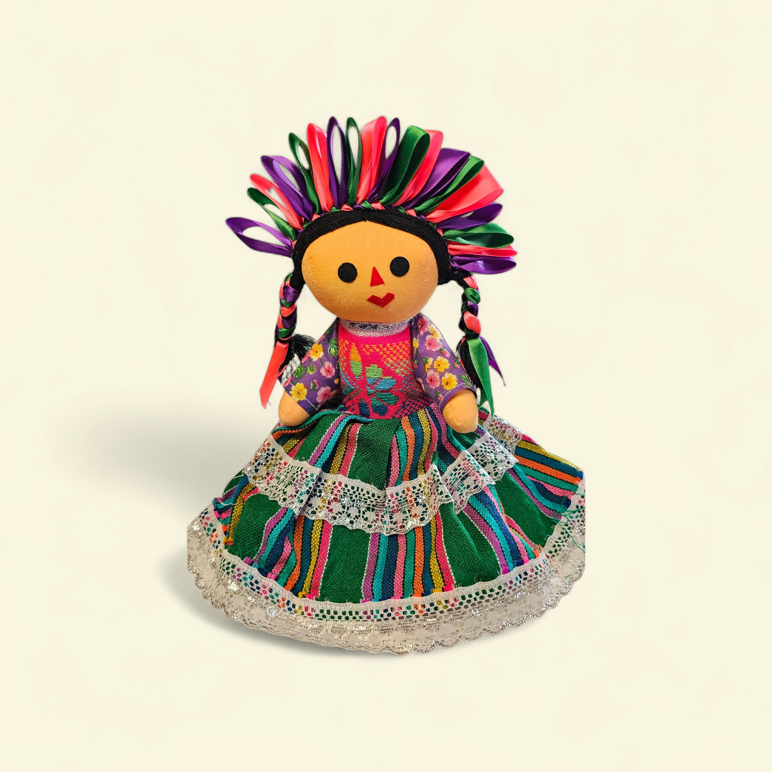 Muñeca Tradicional Mexicana 'Lele' Artesanal