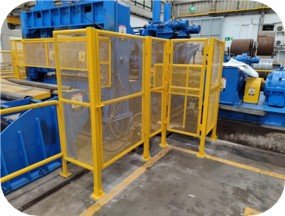 Fabricación de estructuras metálicas "Guardas para maquinaria" JI SOINTEMP SAS.