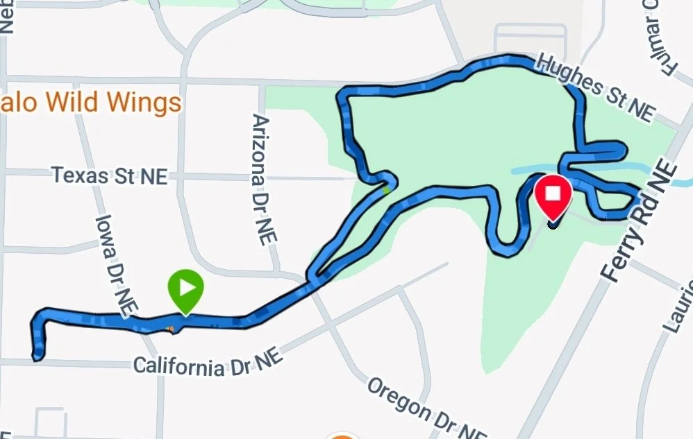 Optional 0.5 miles can be added to the loop for a 1.5 mile lap trail