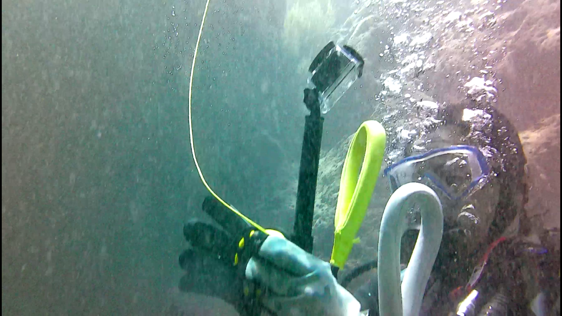 Practice inflating a safety buoy 