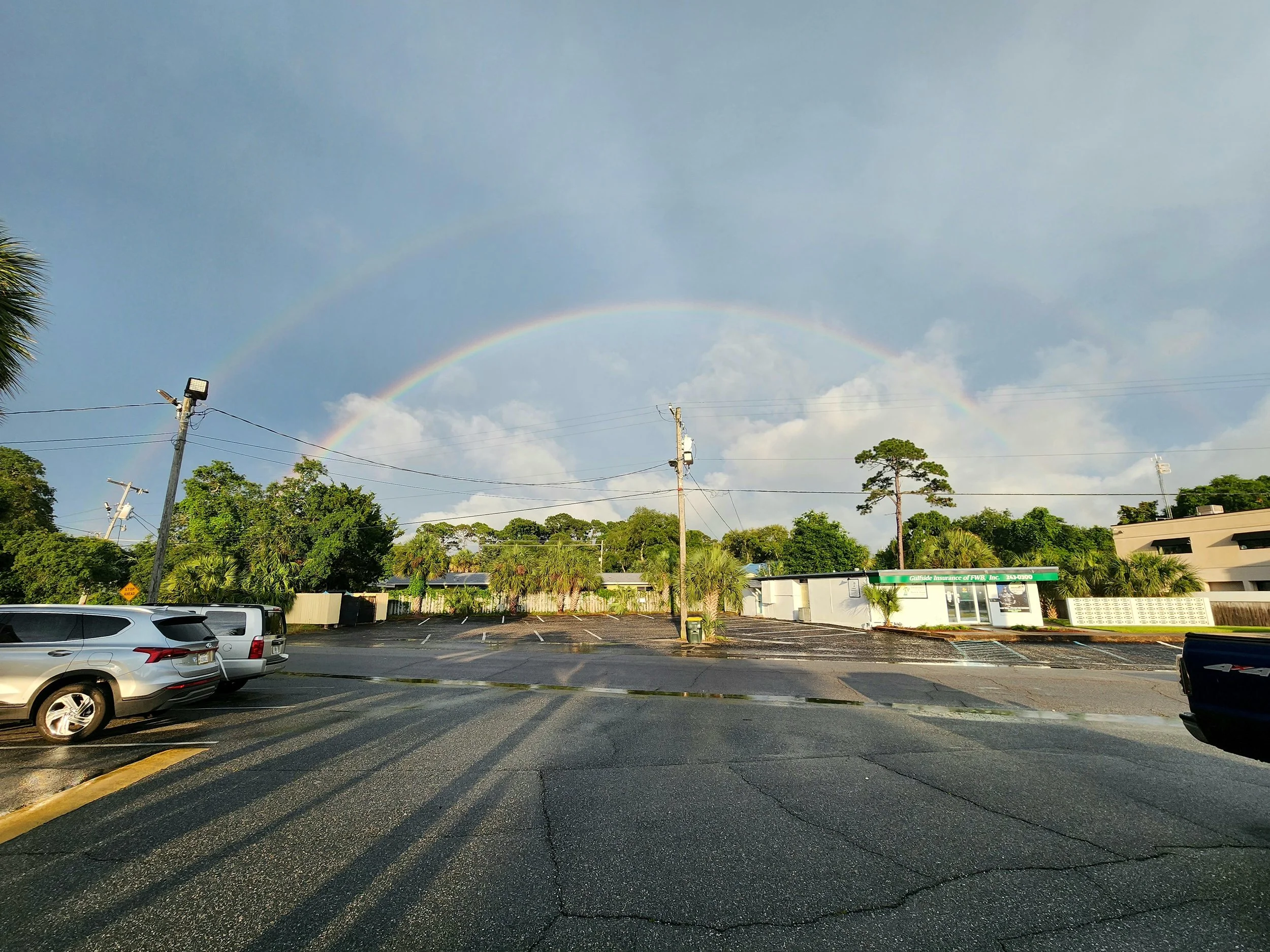 Dbl Rainbow seen in Fort Walton Beach