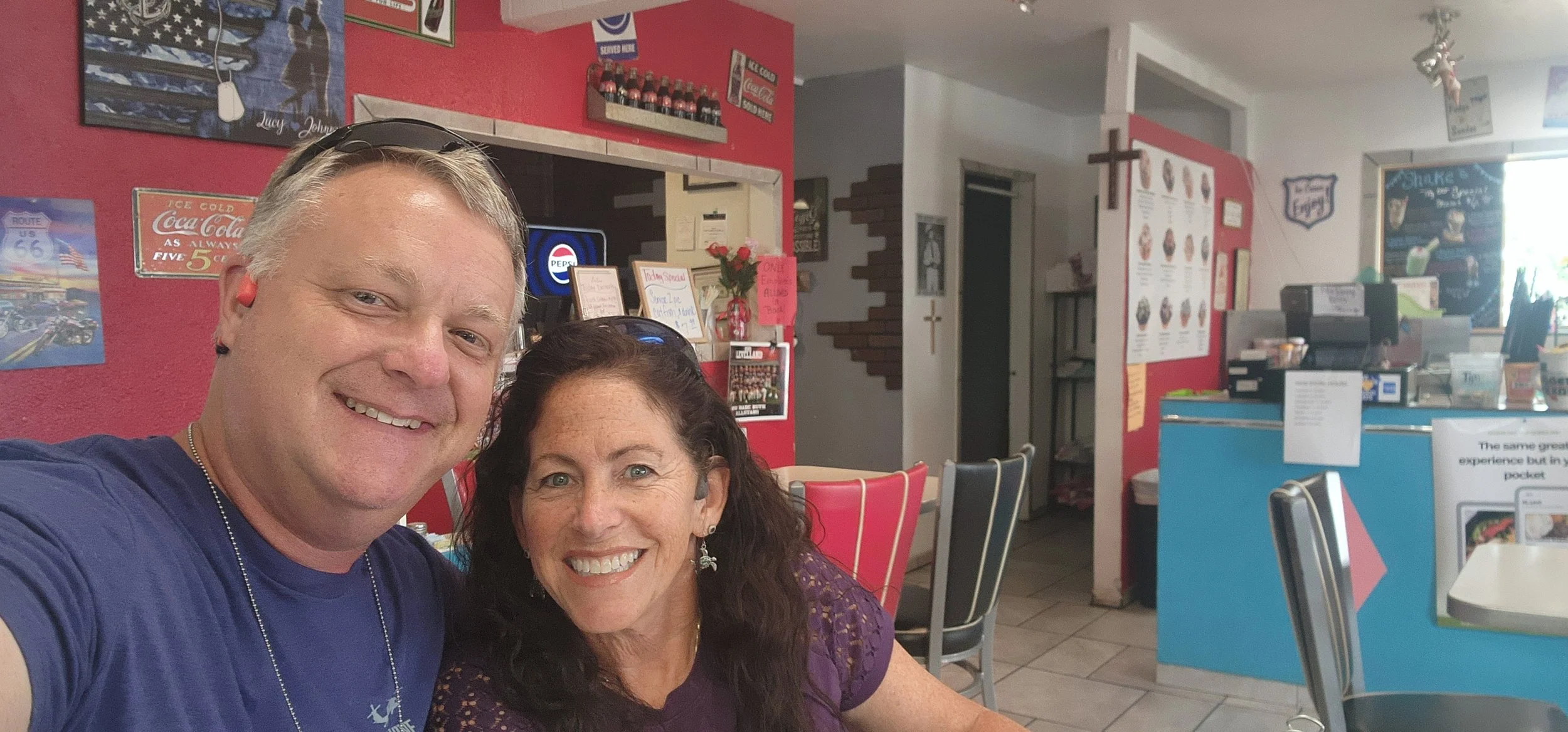 Found it! That place couples always want to go eat! Turns out it is in Levelland, TX.