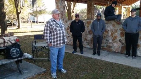 One of my mentors, Mike Nunley giving the pre-dive briefing.