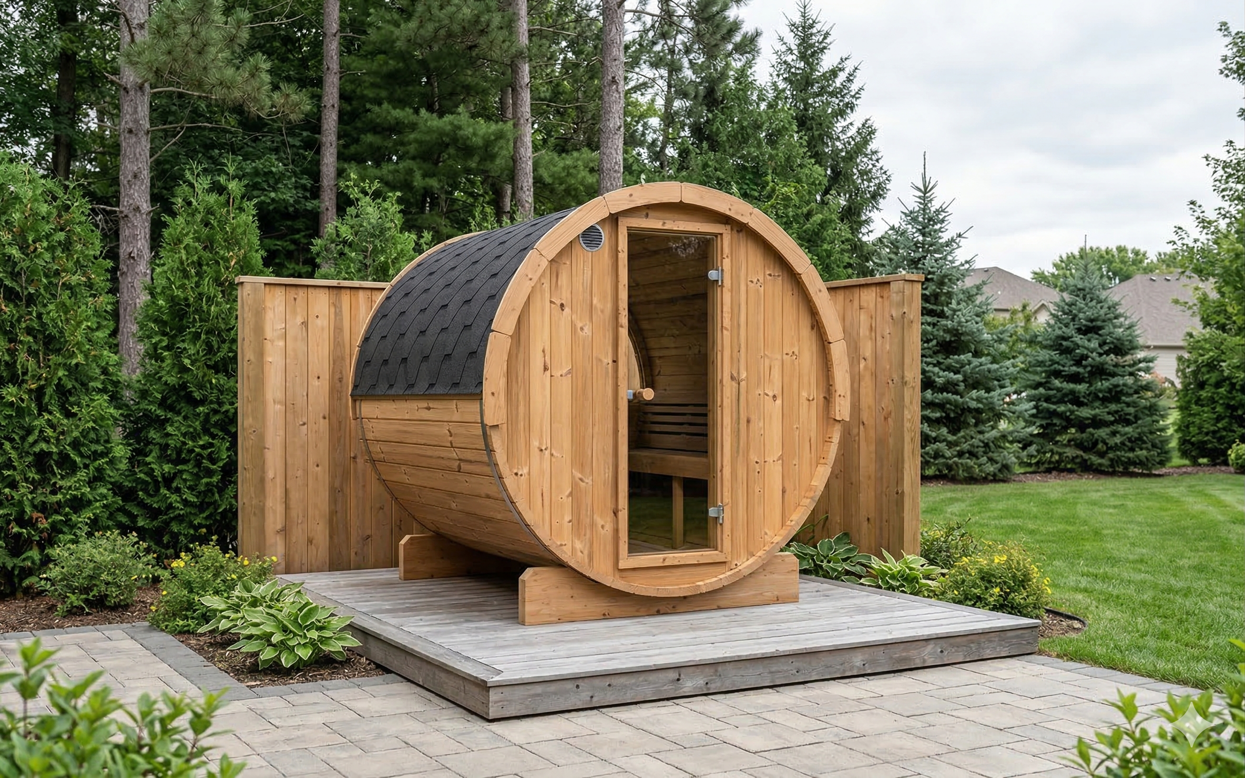 SaunaLife Model E8W Sauna Barrel-Window