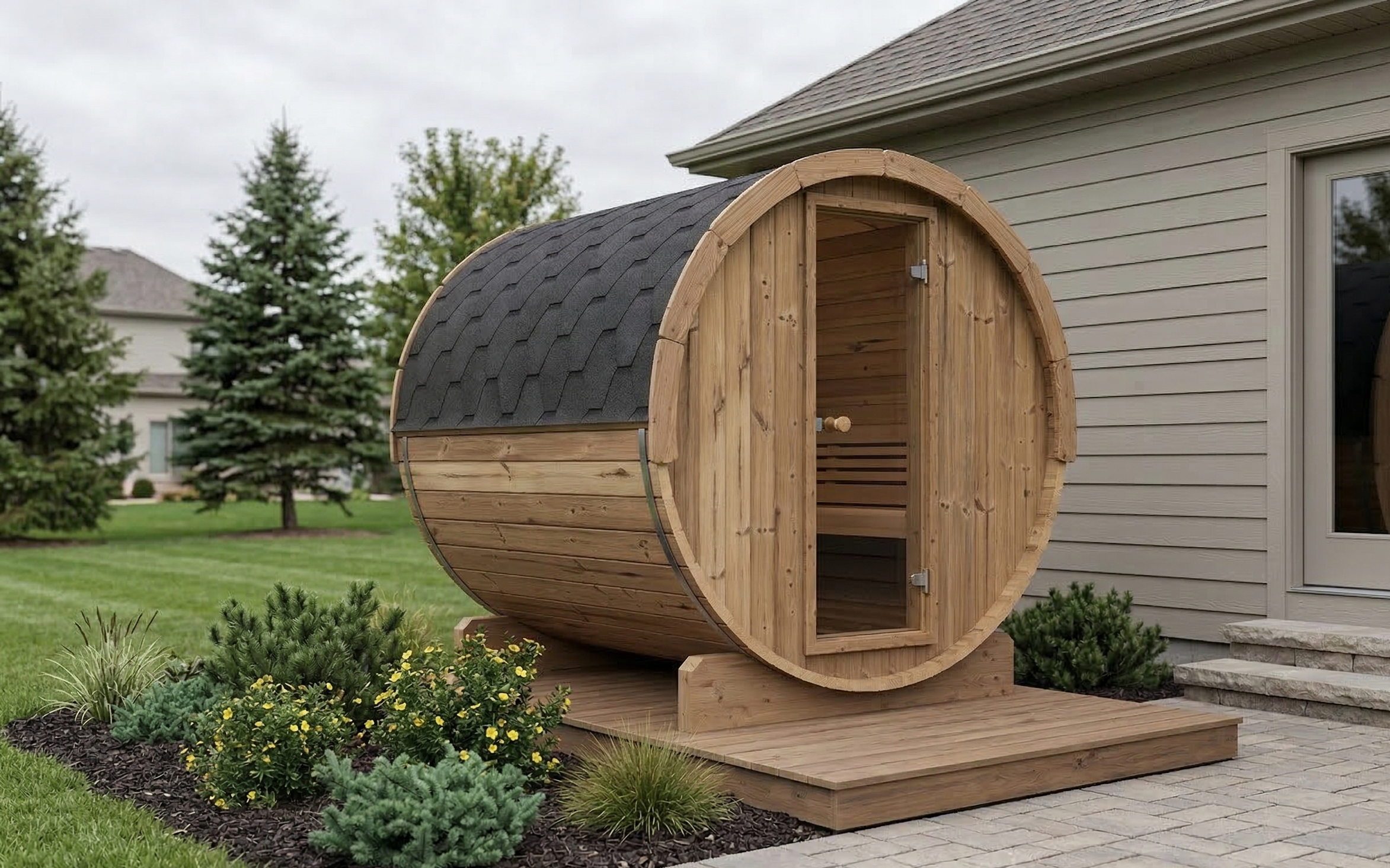 SaunaLife Model E8 Sauna Barrel