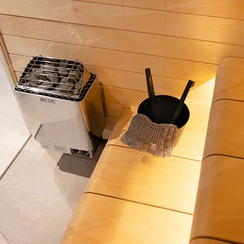 Harvia KIP60B KIP Series 6kW Sauna Heater, Built-In Controls SS or Black Package