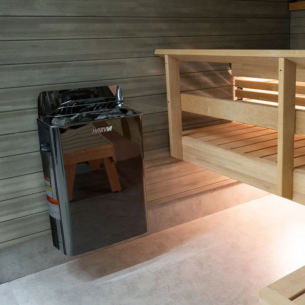 Harvia The Wall SW80 The Wall Series 8kW Sauna Heater, Black