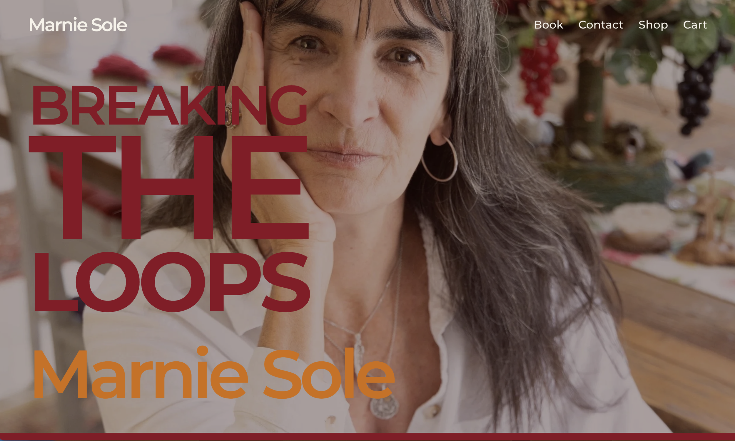 Author Client website - above the fold