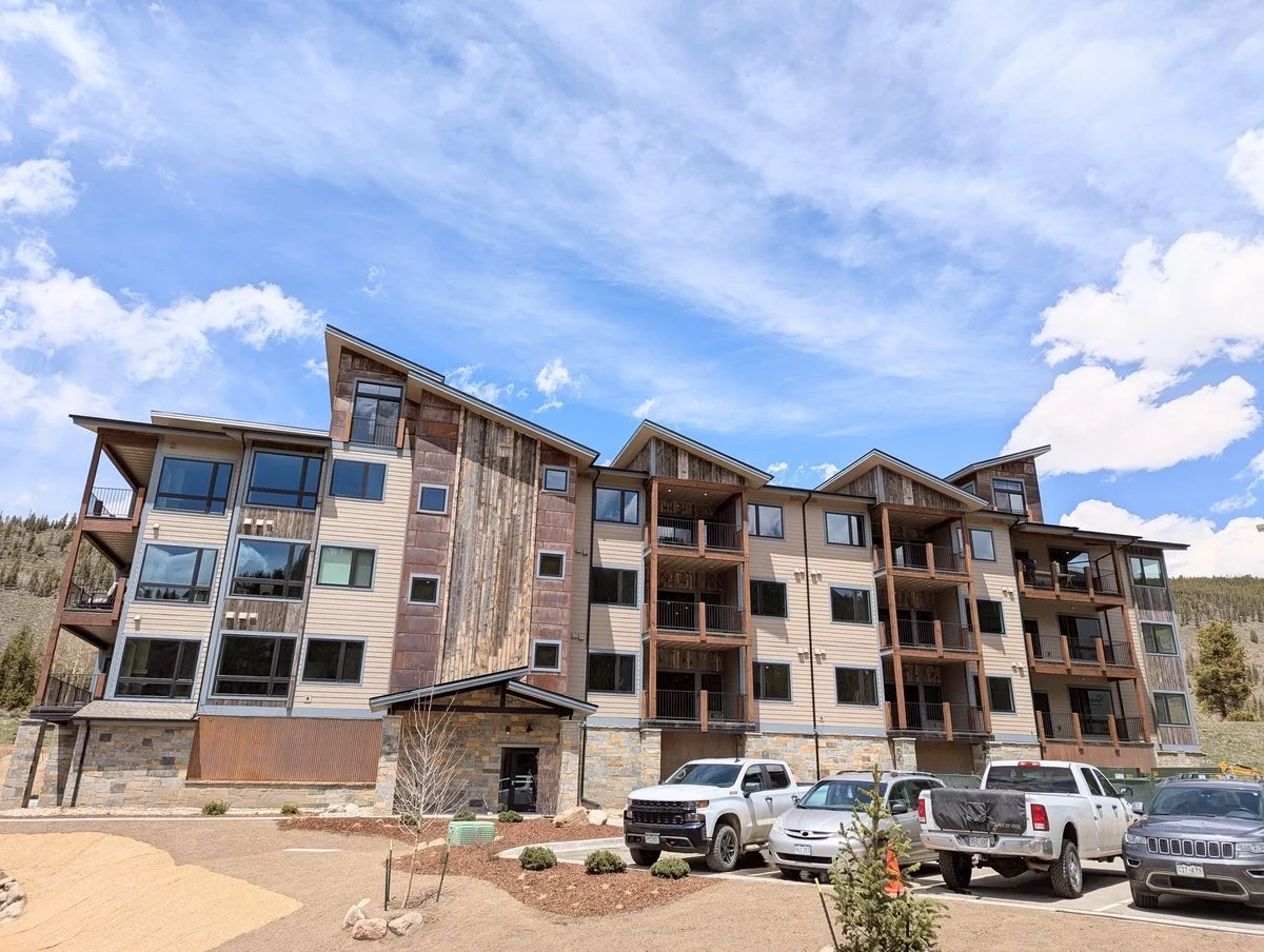 The building of vacation condos in Keystone, Colorado.