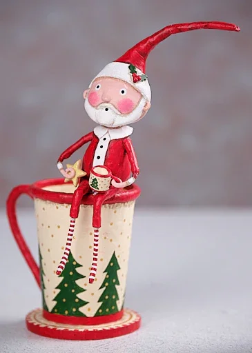 Cocoa and Cookies Santa