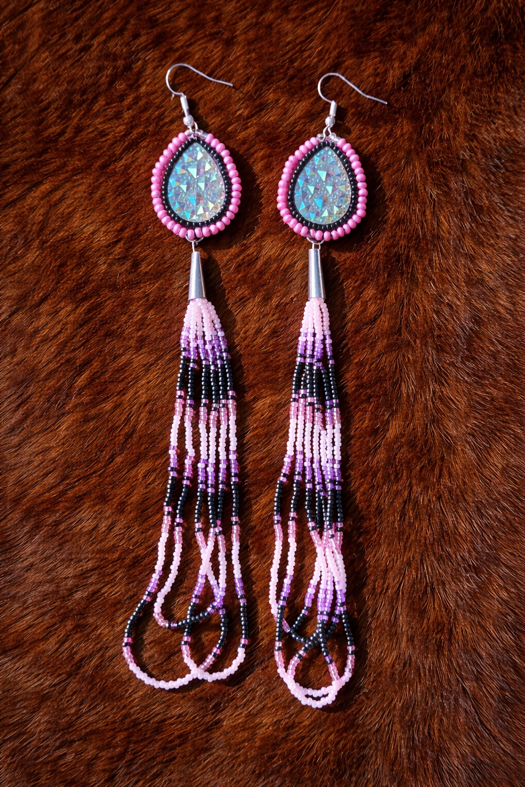 Beaded Fringe Earrings