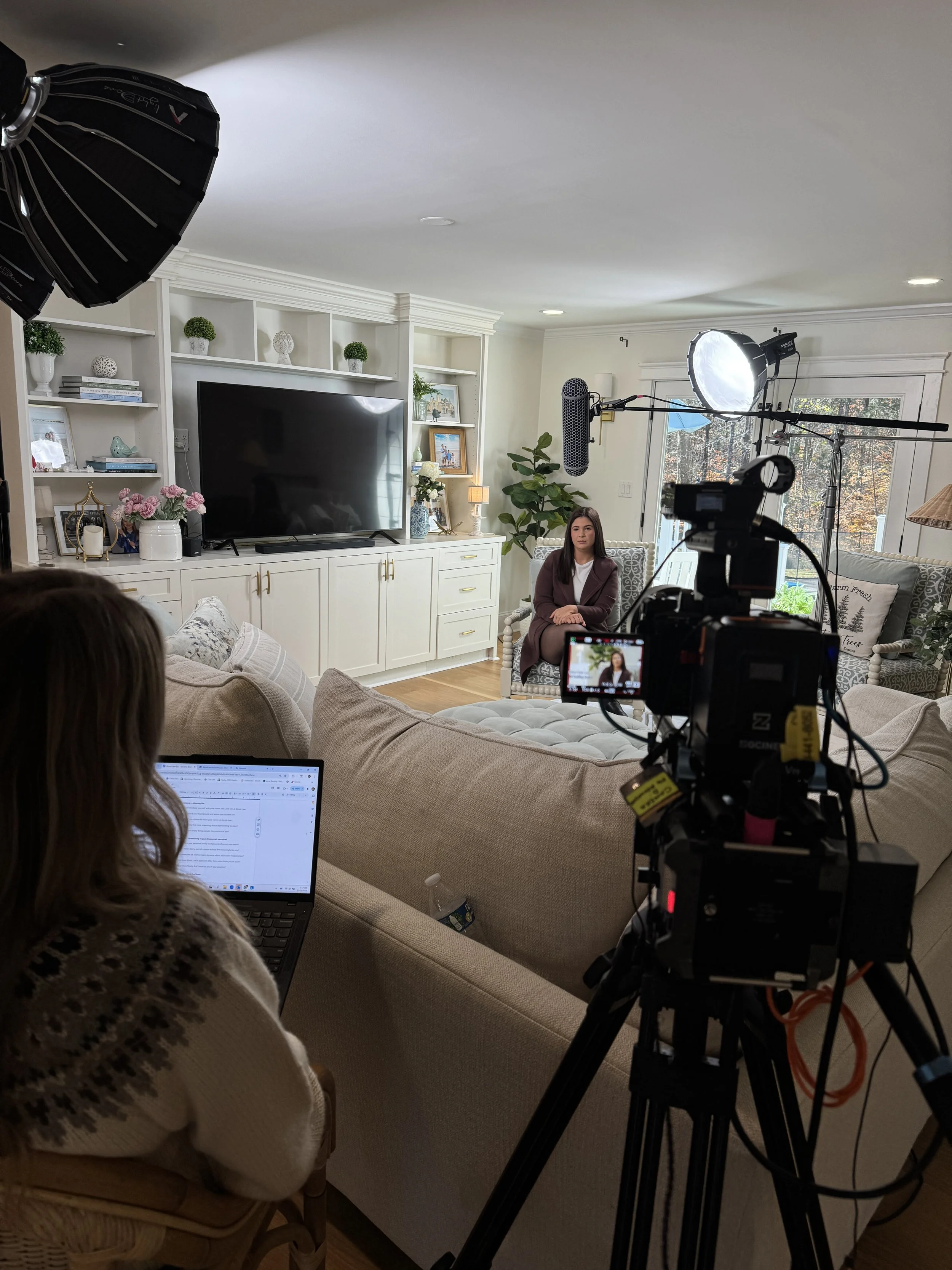 Two Days of Law Firm Video Production for Blood Law in Waxhaw, NC