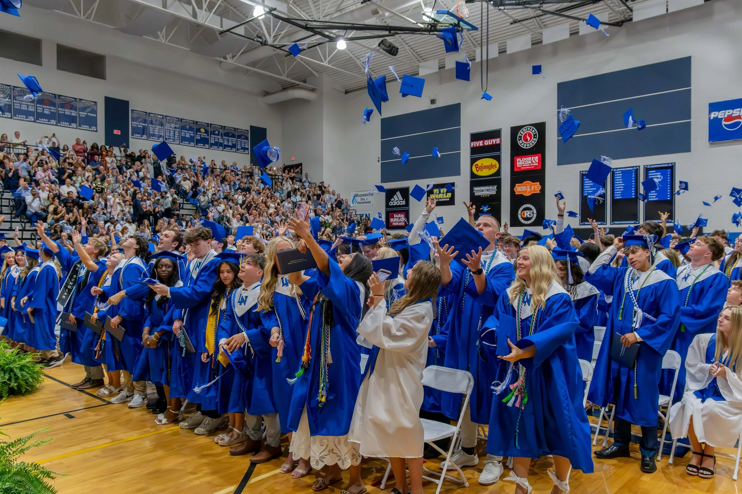 Cameras rolling, rain falling. Yesterday Andrew and I live streamed Lake Norman High School&rsquo;s graduation ceremony.

Mother Nature brought the weather, which made the live stream more valuable than ever. Over 900 devices connected, which likely 