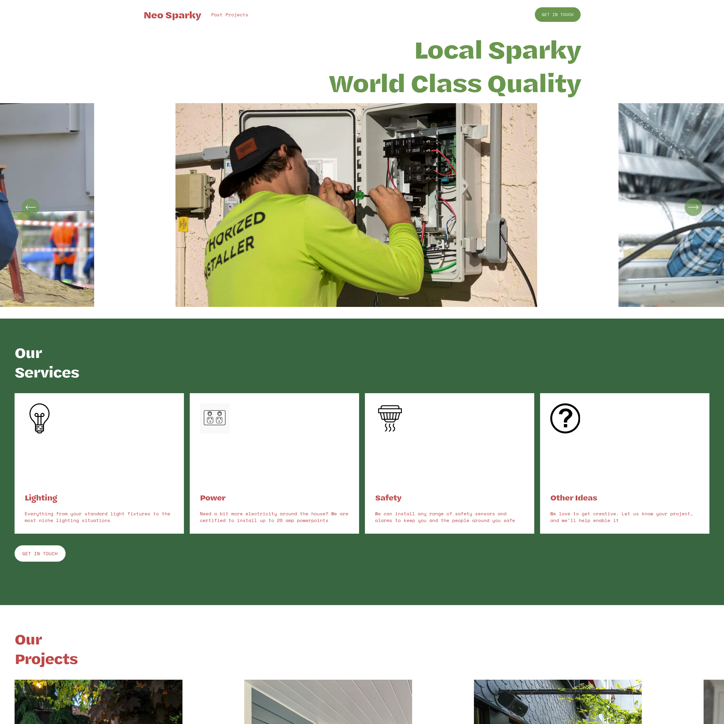 Demo Site: Electrician