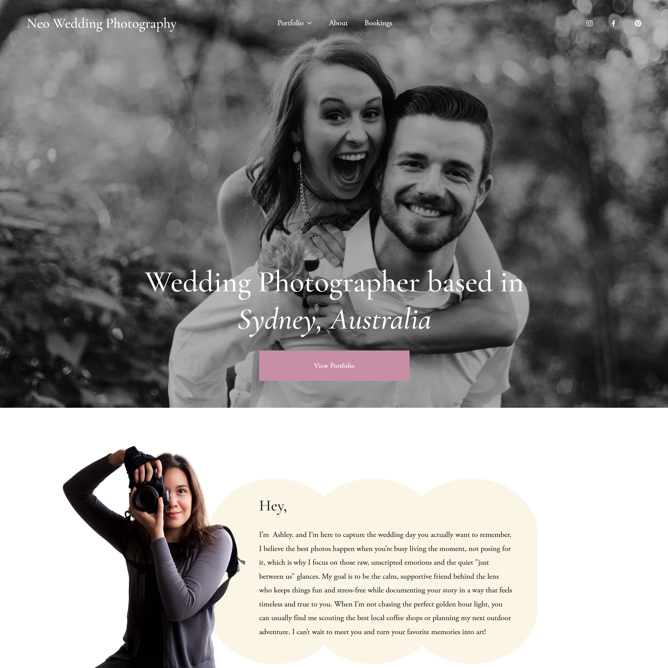 Demo Site: Wedding Photographer