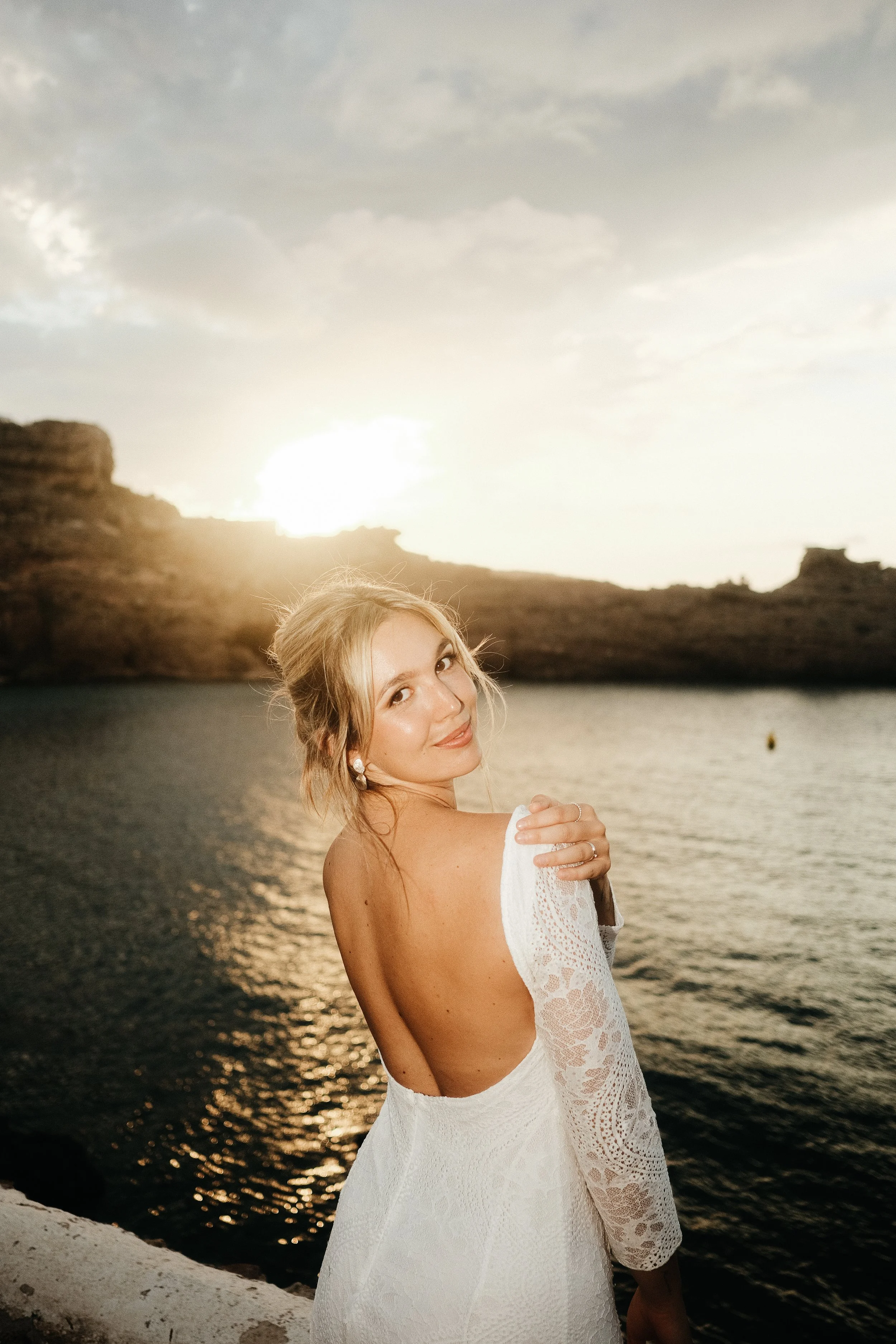 Mariona Bridal Menorca Spain Cala Morell