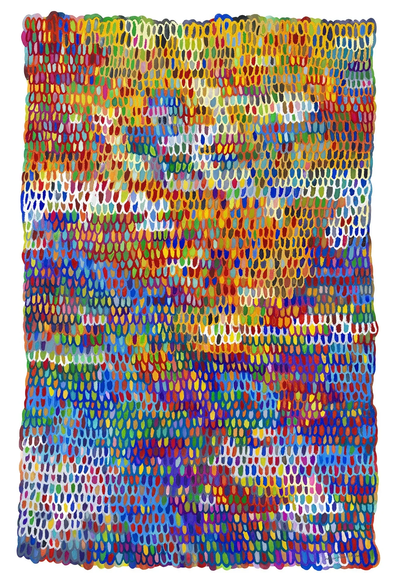 Butterfly Wing Scales No. 44 — 73 × 103 cm Framed Fine Art Limited Edition