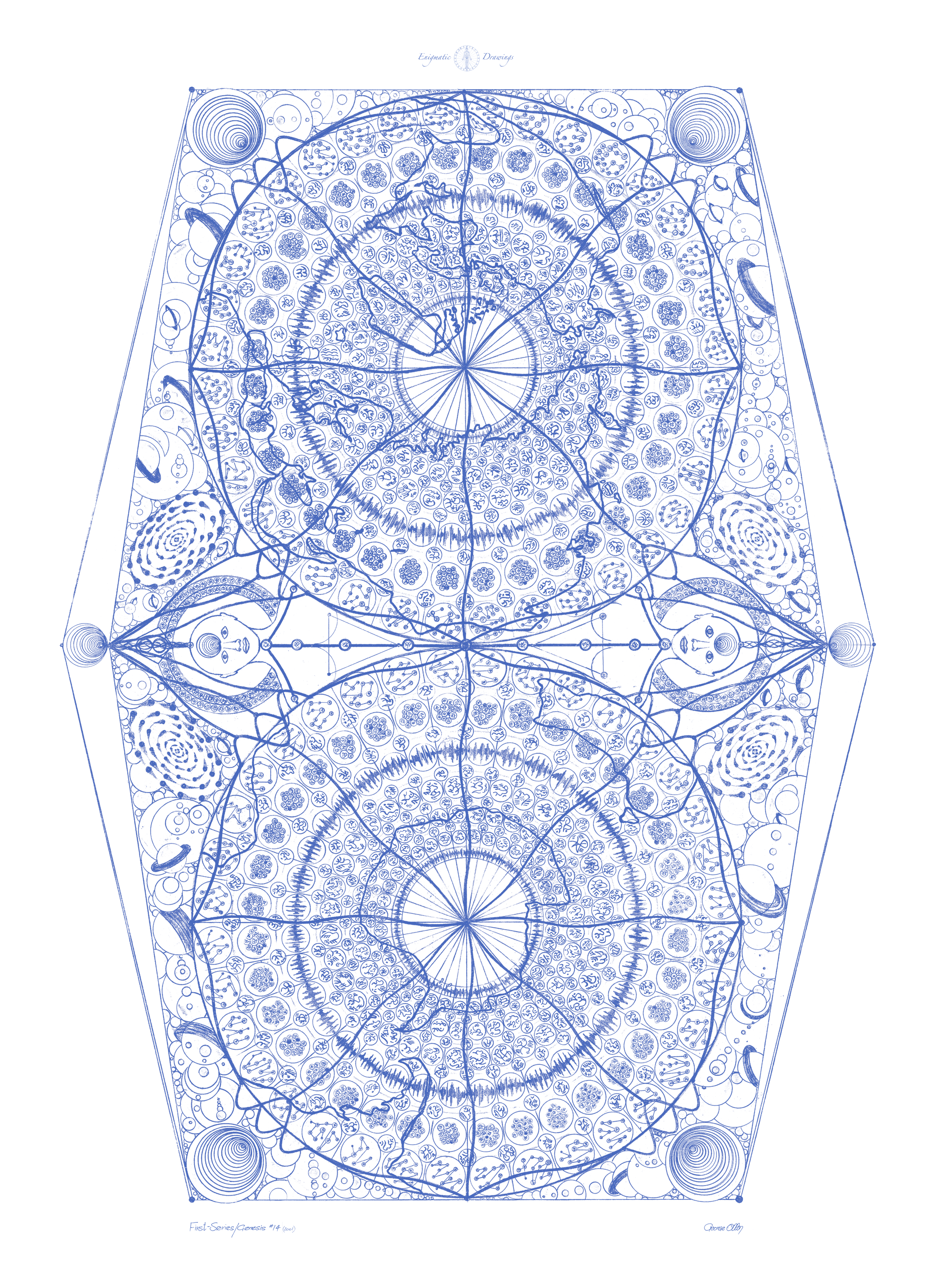 First Series / Genesis #14 /Derivative - Blue