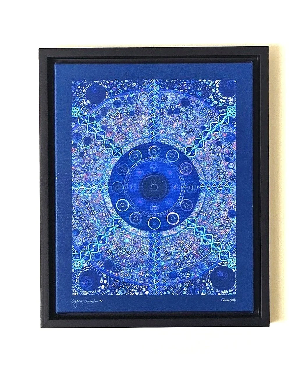Third Series — Origins Cobalt — Full Composition Framed Canvas