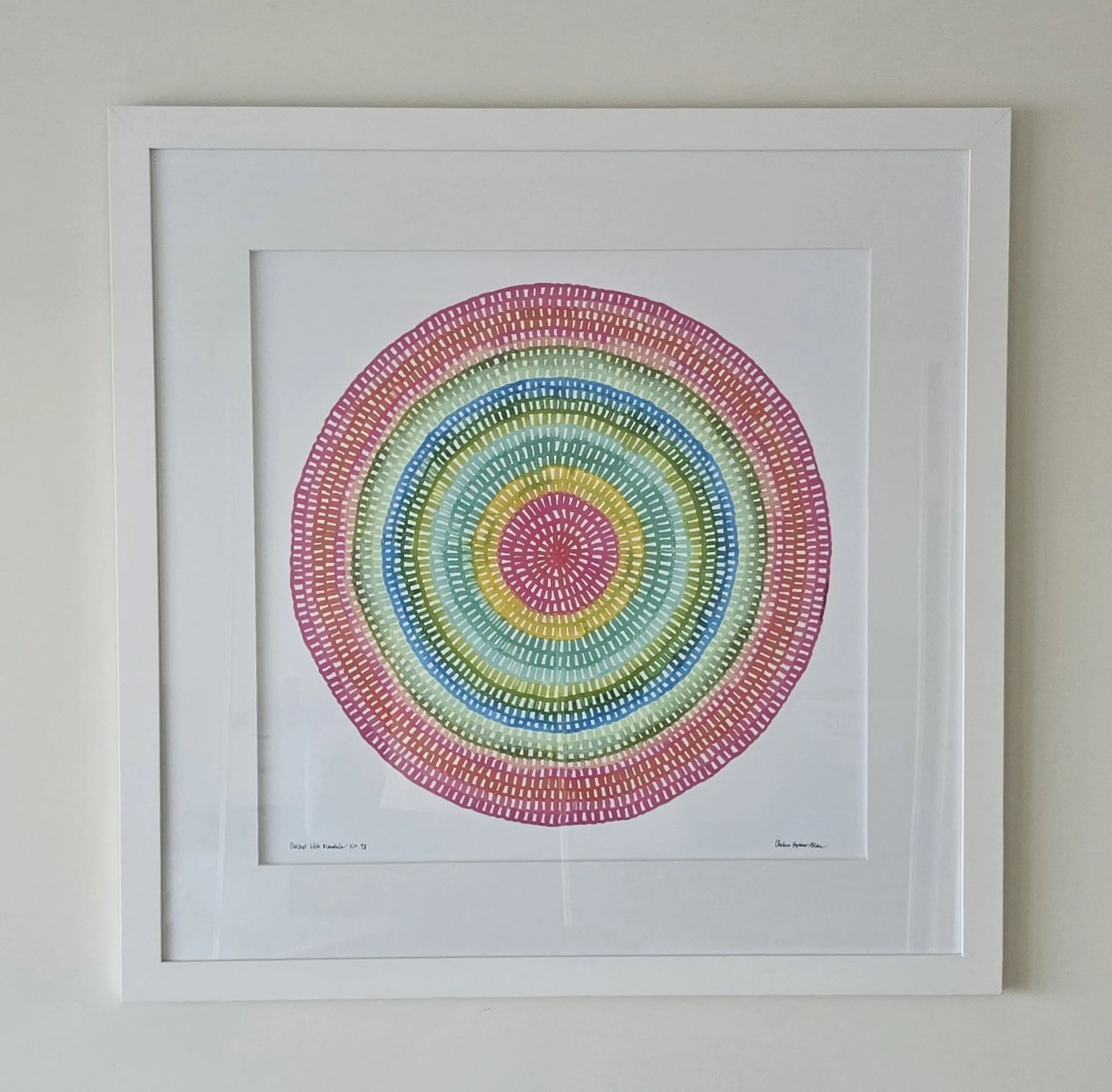 Crochet Web Mandala No. 18 — Fine Art Giclée Reproduction