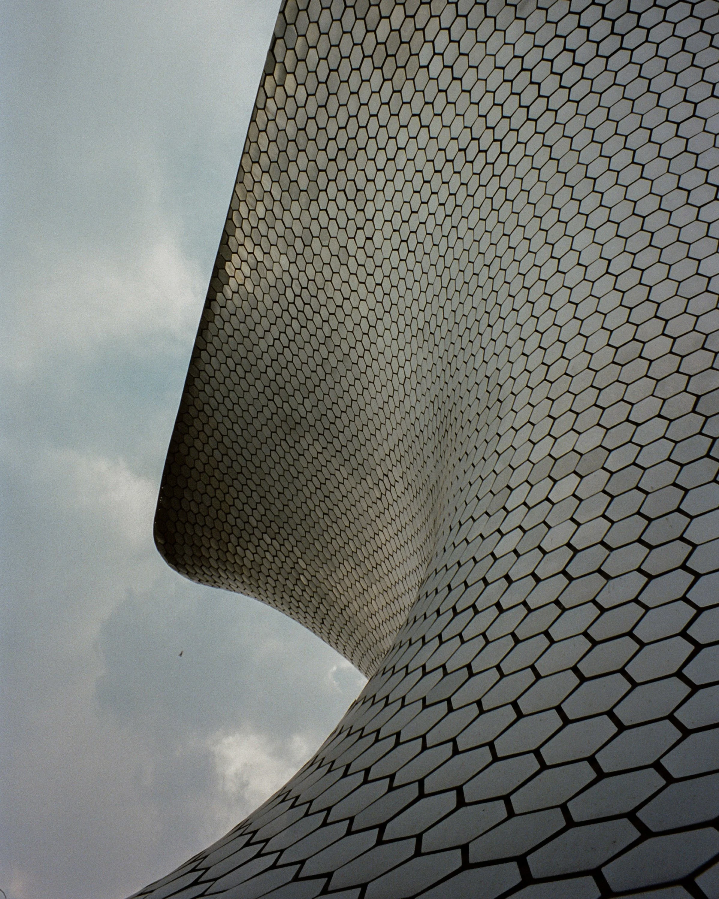 Mirror paneled building, The Soumaya Museum,  in Mexico City